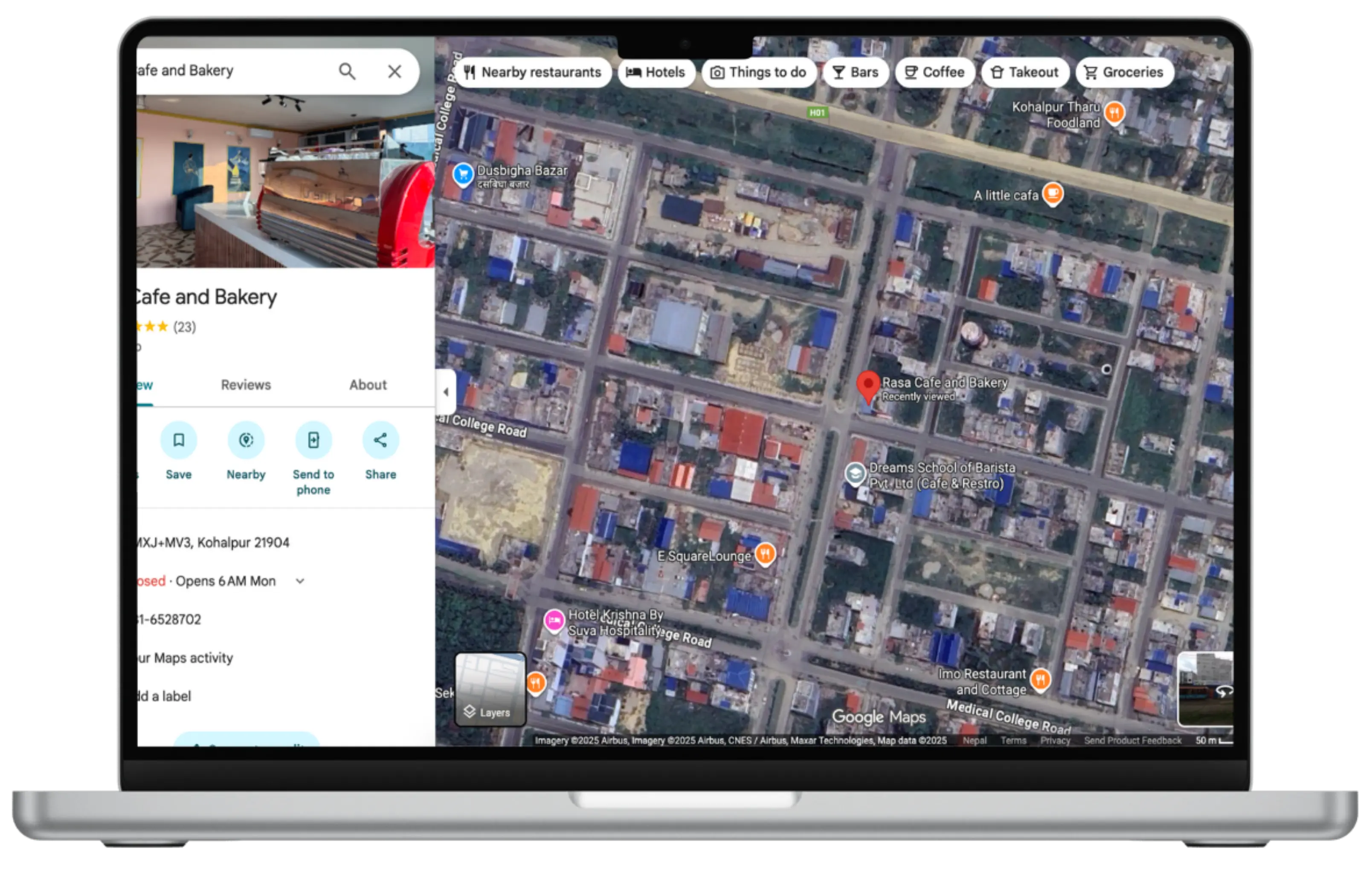 Rasa Cafe Location Map